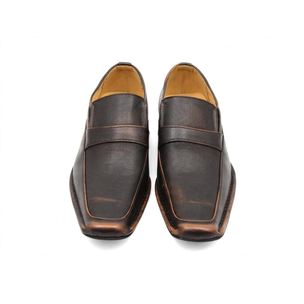 Alberto Fellini Mens 12 Brown Slip On Loafer Dress Shoes NIB ETHAN02 Moda Italy